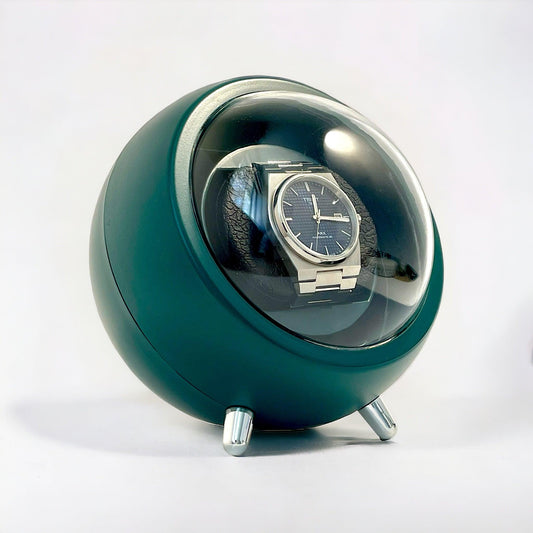 Cyclops Watch Winder, Green Colour, Front Side, Detail