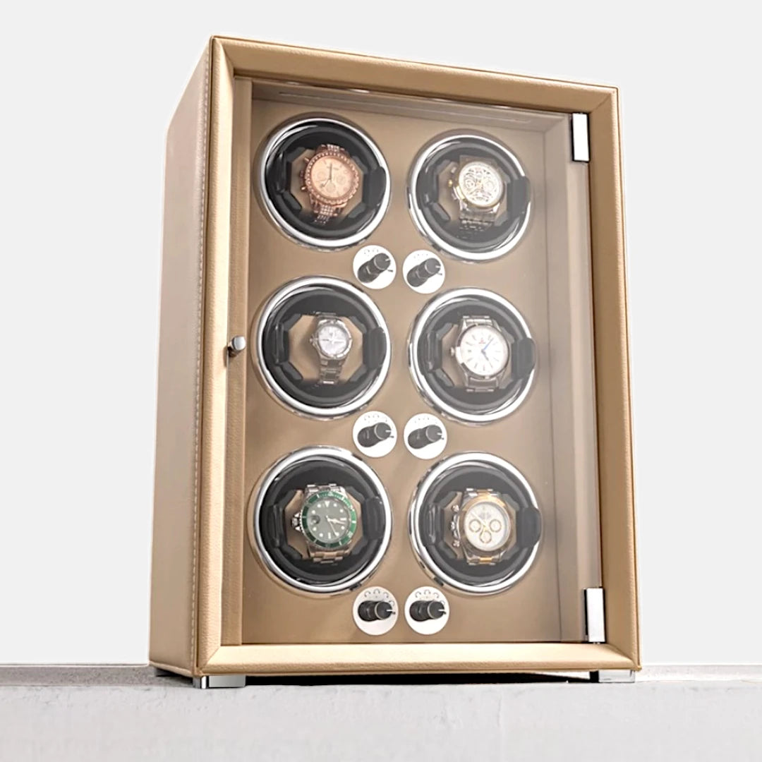 Imperium Watch Winder, Creme Colour, Front Side