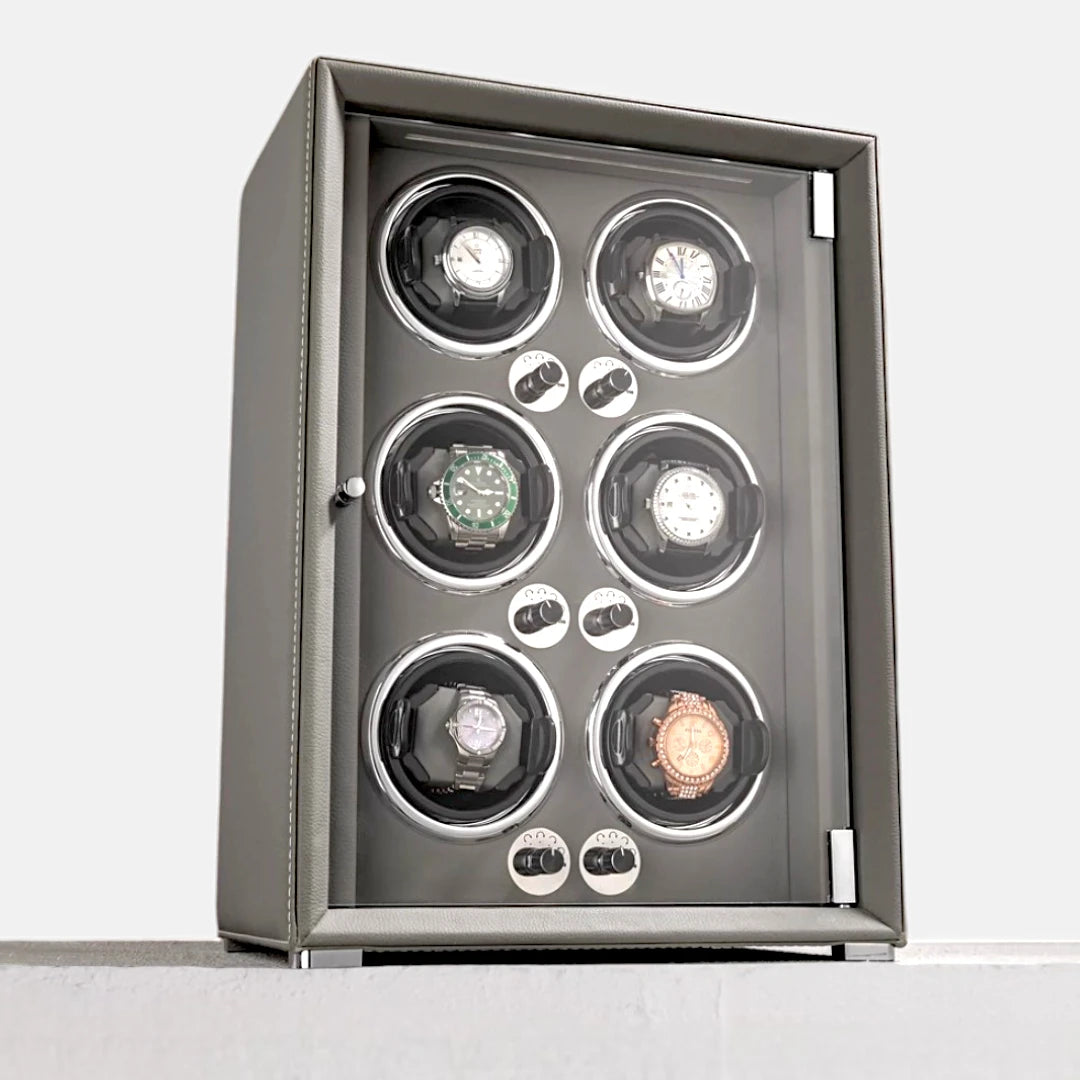 Imperium Watch Winder, Grey Colour, Front Side